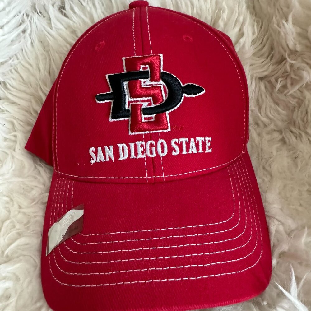 NWT San Diego State Adjustable red hat
